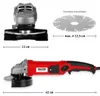 WALTER Winkelschleifer 1200W, 125mm, schwarz/rot, Produktbild-Vorschau 4