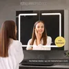 Armadio a specchio per bagno con illuminazione 80x16x60cm Anteprima dell’immagine prodotto 8
