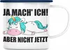 Trendation - Lustige Emaille Tasse mit Spruch Einhorn Produktbild-Vorschau 1