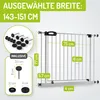 BOMI® Türschutzgitter zum Klemmen 63-251 cm | Ohne Bohren | Produktbild-Vorschau 2