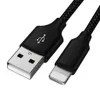 Nylon USB A Schnellladekabel für Apple Geräte 1 Meter mit 5 Produktbild-Vorschau 2