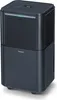 A dark gray dehumidifier is shown from a three-quarter front angle against a white background. Voir les images du produit