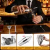 12-teiliges Cocktail Shaker Set 750 ml aus Edelstahl, Produktbild-Vorschau 3