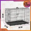 OMNA | Prepravný box pre psov - Kovový - 92x57x63 cm - Náhľad obrázku produktu 3
