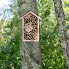 Relaxdays Bienenhotel, Holz, Insektenhotel Wildbienen, Produktbild-Vorschau 2