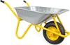 HBH® Schubkarre 85 Liter Garten Farbe gelb Profi Produktbild-Vorschau 3