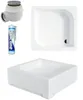 ECOLAM Receveur de douche carré Ares 80x80 cm | Hauteur: Voir les images du produit 1