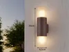 Venkovní nástěnné svítidlo HOOSIC IP44 2xE27 28 W rezavě Náhled obrázku produktu 5