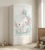 Armadio per bambini bianco, 2 ante e 2 cassetti, 88x187 cm. Anteprima dell’immagine prodotto 1