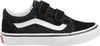 A side view of a black and white Vans Old Skool V sneaker. Voir les images du produit