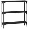 vidaXL Tavolino da salotto nero 75x22,5x75 cm in materiale Anteprima dell’immagine prodotto 1