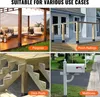 A collage of four images showing different applications of post base brackets. Anteprima dell’immagine prodotto