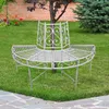 Garden Pleasure Metall-Baumbank Varda halbkreisförmig, Produktbild-Vorschau 6