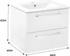 Stamar | Badezimmerschrank, mit Waschbecken, 60 cm, Produktbild-Vorschau 11