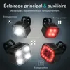 Kit d'éclairage vélo Inlustro LED 500 lumens, rechargeable Voir les images du produit 3