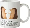 Mr. & Mrs. Panda Kaffeebecher Igel Liebe - Weiß - Geschenk, Produktbild-Vorschau 1