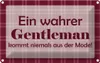 vianmo Blechschild 12x18 cm Ein wahrer Gentleman Dekoration Produktbild-Vorschau 1