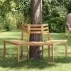 vidaXL Baumbank Halb-Hexagonal 160 cm Massivholz Akazie Produktbild-Vorschau 4