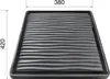 A black and gray drip tray with a wavy pattern, with dimensions indicated by numbers. Podgląd zdjęcia produktu