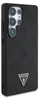A black phone case with embossed Guess logos and a triangular Guess logo emblem. Produktbild-Vorschau