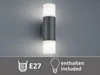 Moderne LED Außenwandleuchte Up and Down, Aluminium in Produktbild-Vorschau 5
