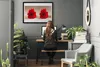 Bild 100x70 MDF-Rahmen Wandkunst Blumen Pflanzen Produktbild-Vorschau 3