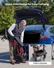 VEVOR 2-in-1 Rollator Faltbar mit Sitz, Leichter Gehwagen Produktbild-Vorschau 4