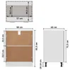 vidaXL Unterschrank Lyon Grau Sonoma 60x46x81,5 cm Produktbild-Vorschau 7