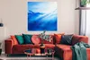 MuchoWow® Poster Ozean - Sonne - Blau 100x100 cm - Produktbild-Vorschau 2