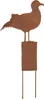 UNUS Gartenstecker Gartendeko aus Rost mit Möwe auf Pfahl Produktbild-Vorschau 1
