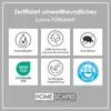 A grid of icons and text describing the features of a pillow filling. Produktbild-Vorschau