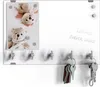DEQORI Schlüsselbrett Glas 30x20 cm 'Unifarben - Weiß' Produktbild-Vorschau 2