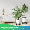 Hengda 2x WPC Pflanzenroller 30x7.5 cm Blumenroller bis 80 Produktbild-Vorschau 3