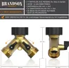 Brandson 2 Wege Verteiler, Gartenschlauch Verteiler, Produktbild-Vorschau 2