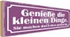 vianmo Holzschild 10x27 cm genieße die kleinen Dinge sie Produktbild-Vorschau 1