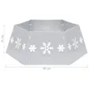 vidaXL Spódnica choinkowa srebrno-biała Ø68x25 cm Podgląd zdjęcia produktu 7