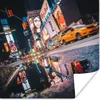 MuchoWow® Poster New York - Nachdenken - Taxi 50x50 cm - Produktbild-Vorschau 1