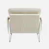 sweeek - Vintage-Sessel mit Cordbezug und verchromtem Produktbild-Vorschau 3