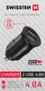 USB-Adapter 2x (Metall, schwarz) Produktbild-Vorschau 2