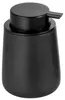 Aqualine NERO zeepdispenser, 350 ml, zwart Productafbeelding-voorbeeld 2