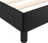 vidaXL Rám postele s čelem bez matrace černý 90x200 cm Náhled obrázku produktu 6