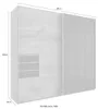 Schwebetürenschrank Saigon mit Schubladen 225x64x208cm Produktbild-Vorschau 5