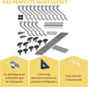 Halterung Biberschwanz Montageset mit schwarzen Klemmen Produktbild-Vorschau 10