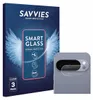 A product box for screen protectors and a close-up of the screen protector on a phone camera. Produktbild-Vorschau