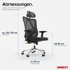 ONBEST Bürostuhl Premium Monaco | Ergonomisch | 150 kg Produktbild-Vorschau 12