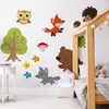 Muralo Wandsticker Schne Waldtiere und Blumen 100 x 200 cm Produktbild-Vorschau 3