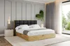 A bedroom scene with a bed, nightstand, and window view. Produktbild-Vorschau