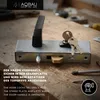 Zamek hakowy Aqbau® Set z kasetą zamka, zamek klamkowy do Podgląd zdjęcia produktu 3