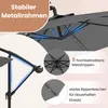 Ombrellone COSTWAY da 350 cm con base, luci a LED e Anteprima dell’immagine prodotto 8