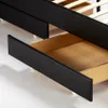 Letto matrimoniale con rete a doghe Led testata cassetti in Anteprima dell’immagine prodotto 4